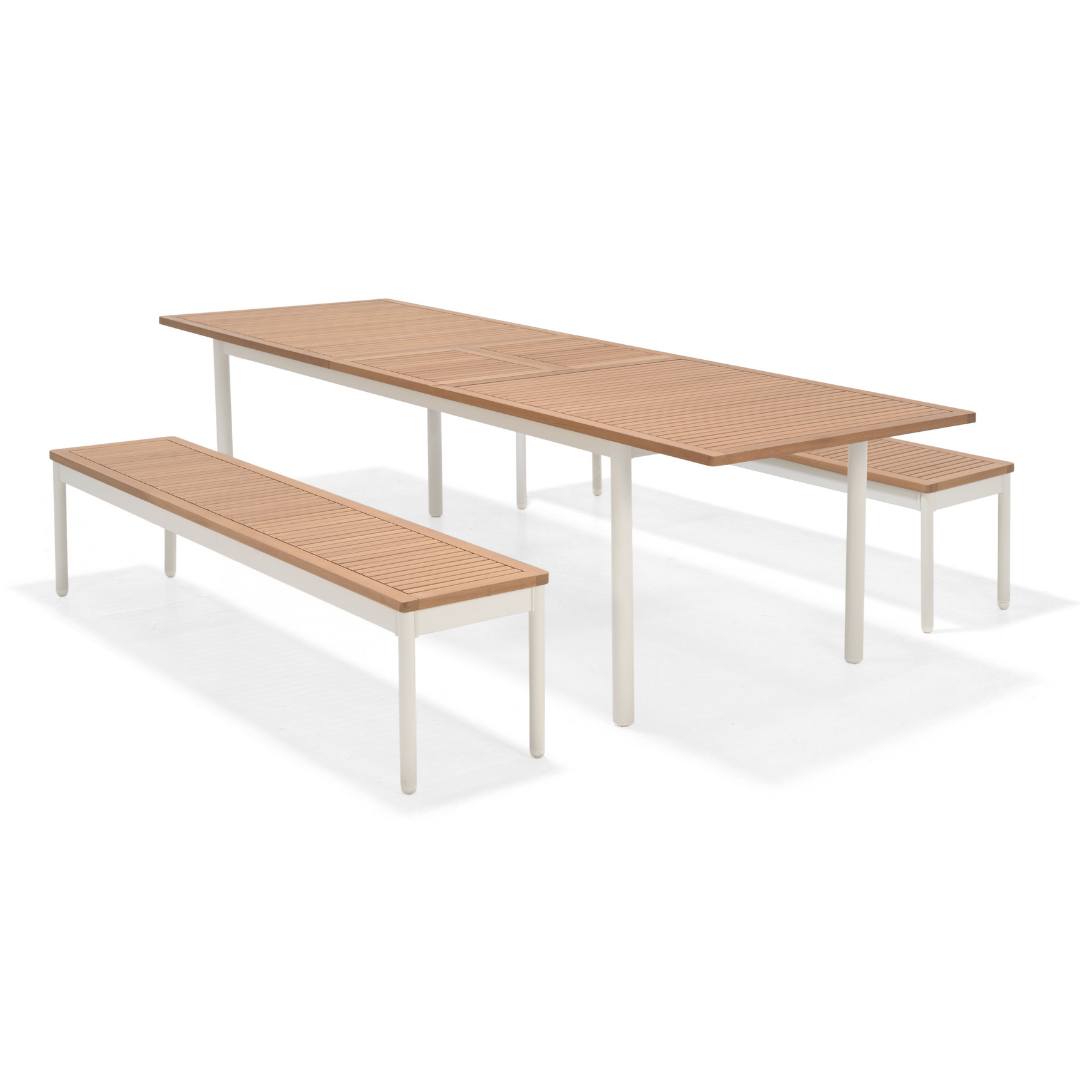 Bendigo Extendable Dining Set - White