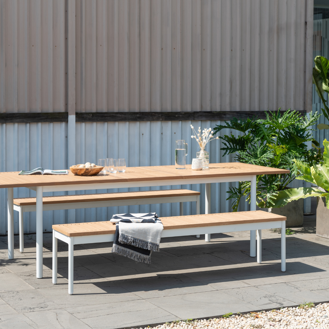 Bendigo Extendable Dining Set - White