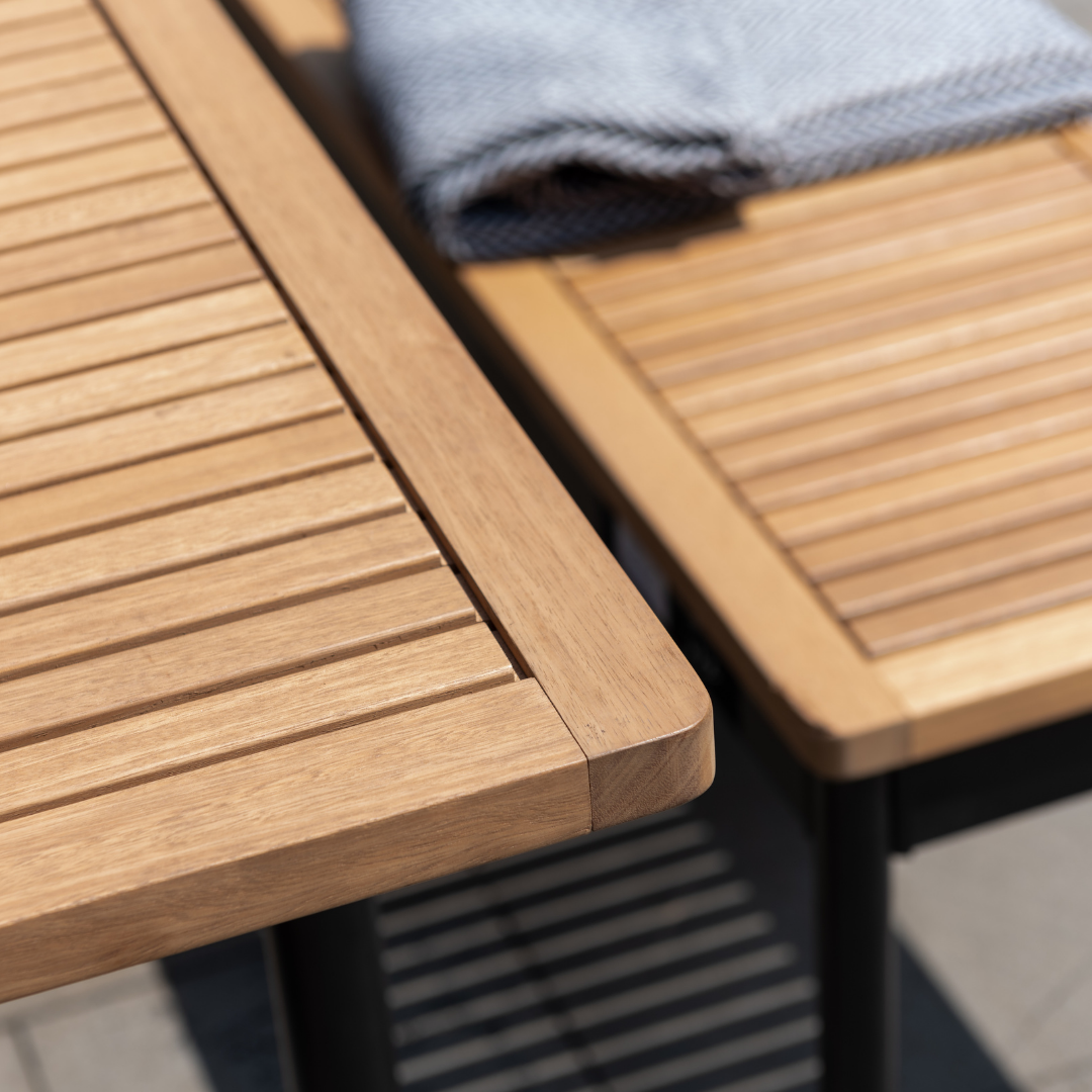 Bendigo Extendable Outdoor Dining Set - Black