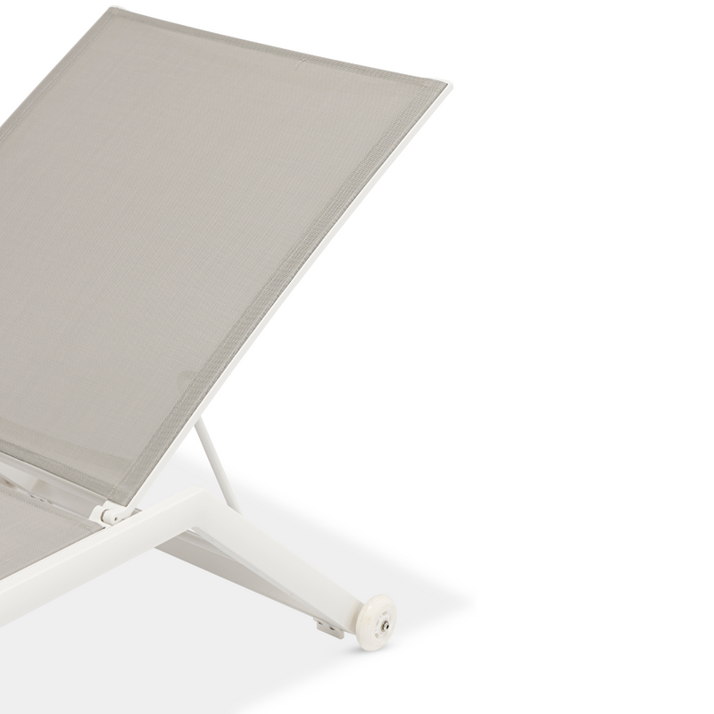 Cannes Sun Lounger - White