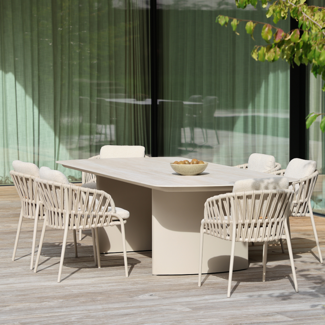 Set of 2: Noon Outdoor Dining Chairs - Mocha | PREORDER DECEMBER