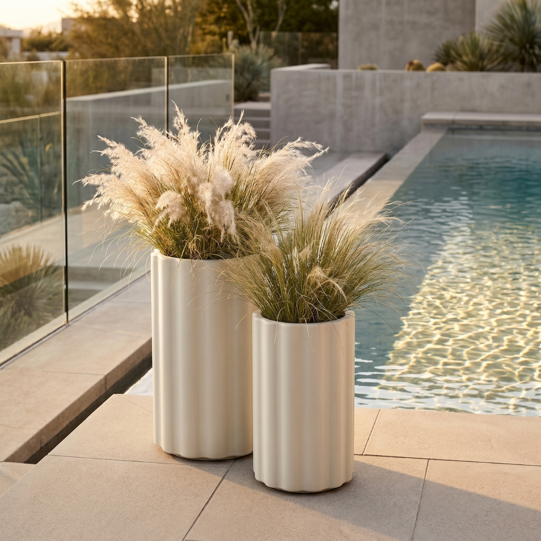 Vattra Tall Planter - Natural Linen | PREORDER AUGUST