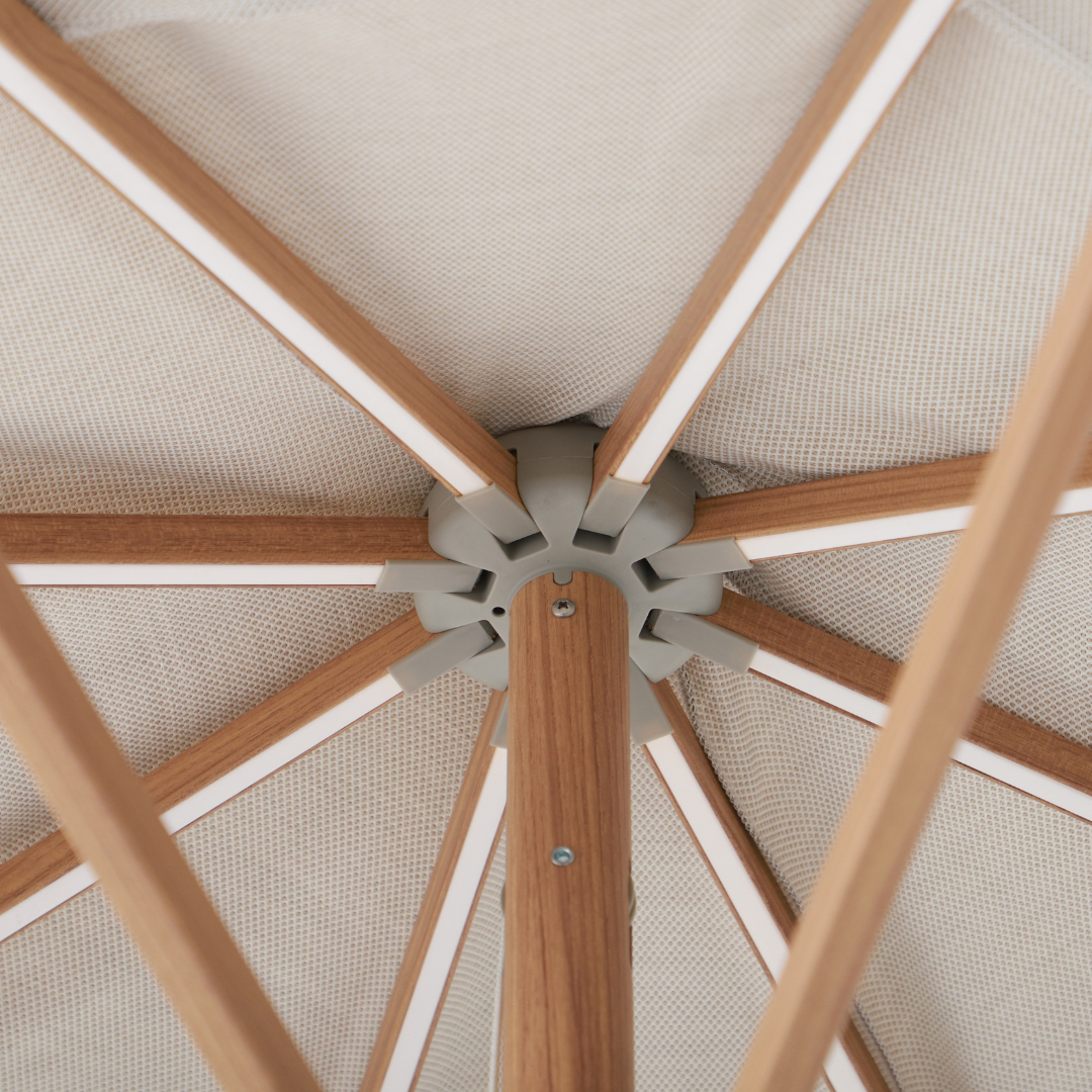 Royal Coro 3m Solar LED Umbrella Set - Beige | PREORDER AUGUST