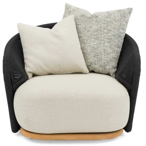 Wave 1-Seater Sofa Black