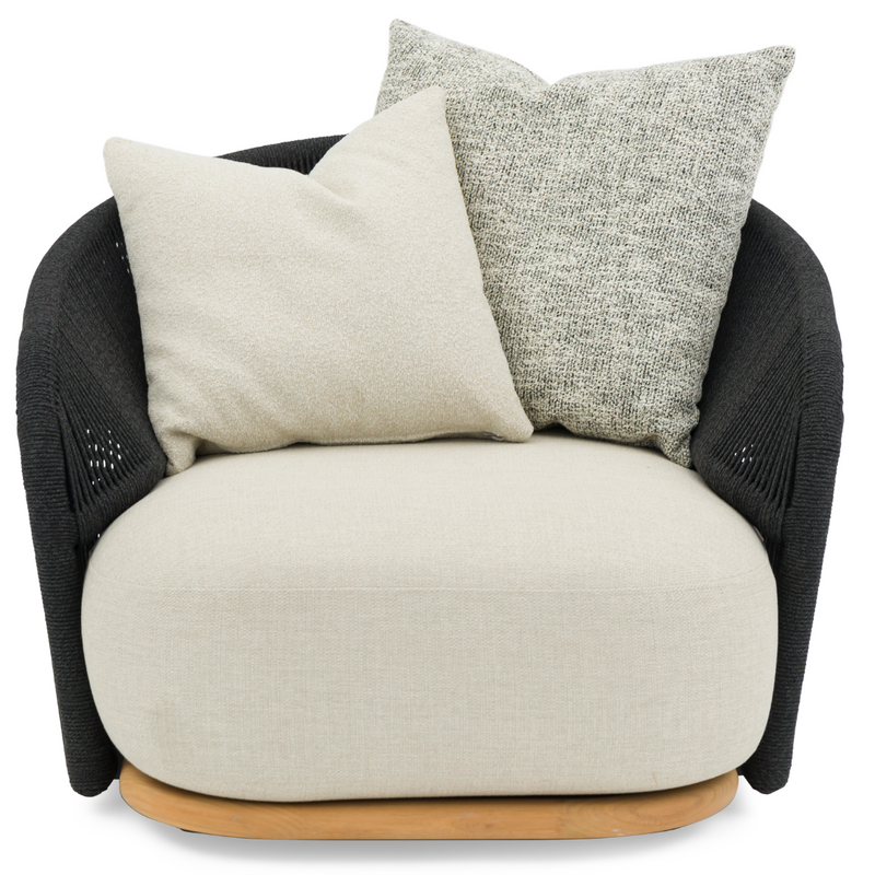 Wave 1-Seater Sofa Black
