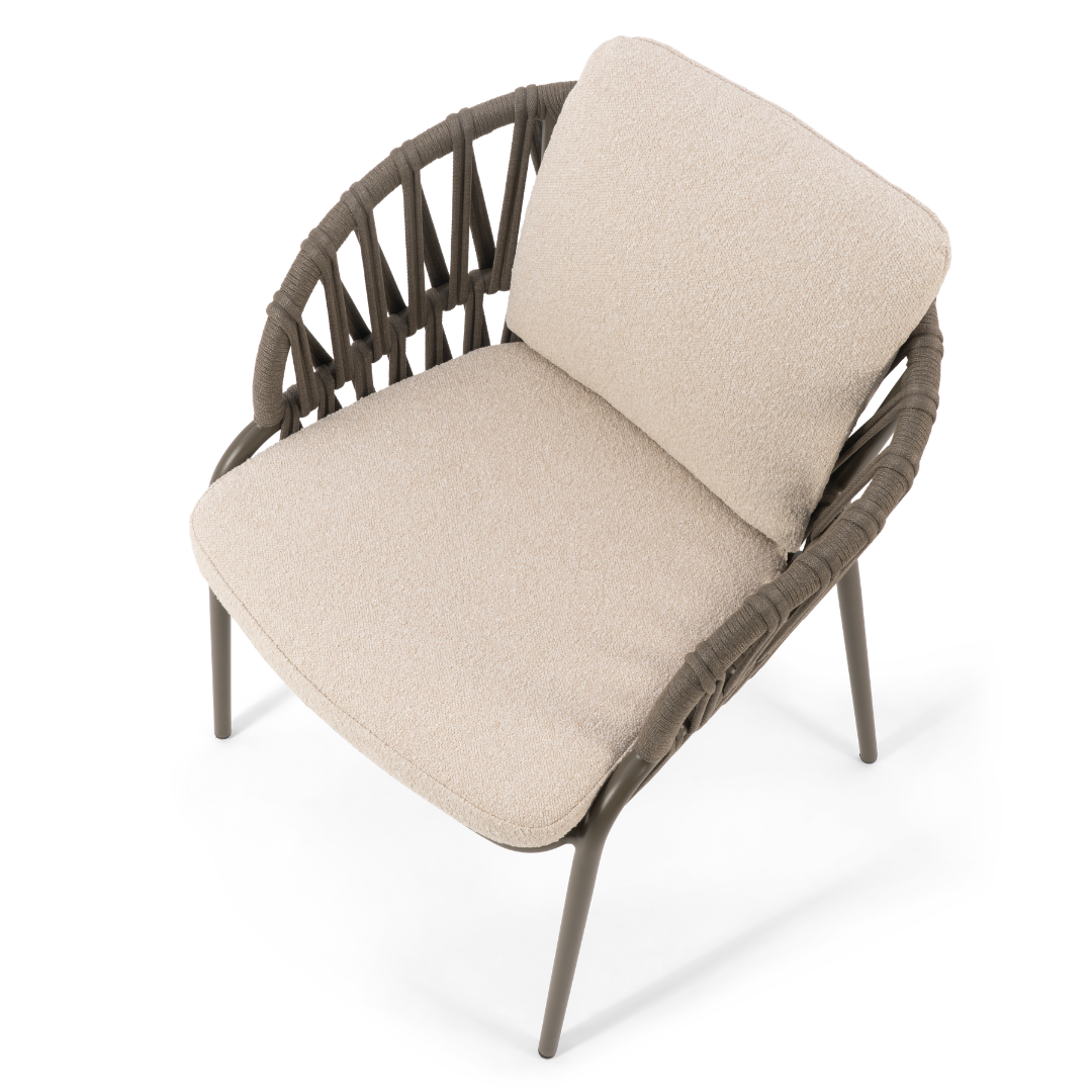 Set of 2: Noon Outdoor Dining Chairs - Olive | PREORDER AUGUST