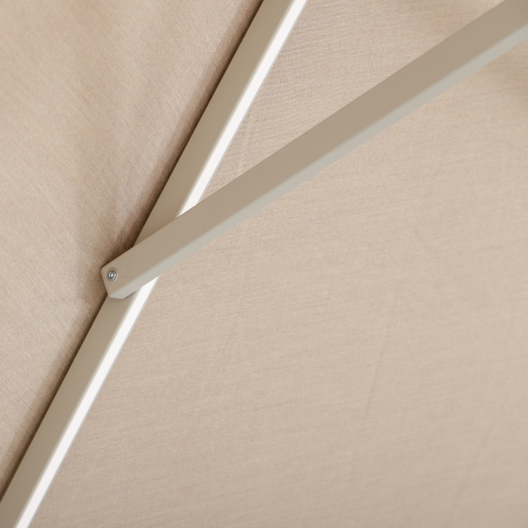 Royal Coro 3m Solar LED Umbrella Set - Taupe | PREORDER AUGUST