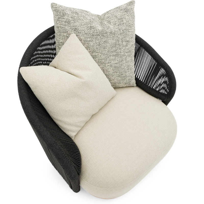 Wave 1-Seater Sofa Black