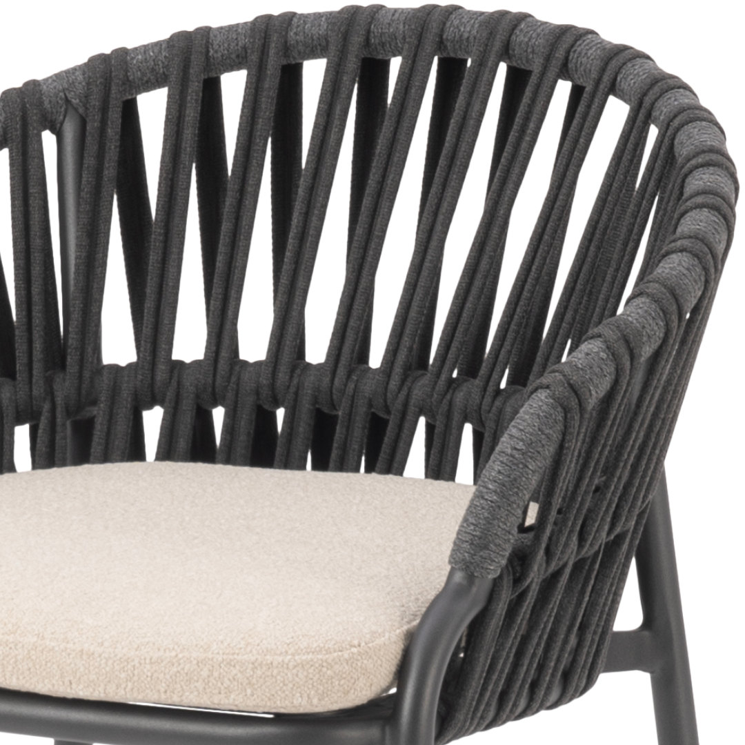 Noon Outdoor Counter Stool - Charcoal | PREORDER DECEMBER