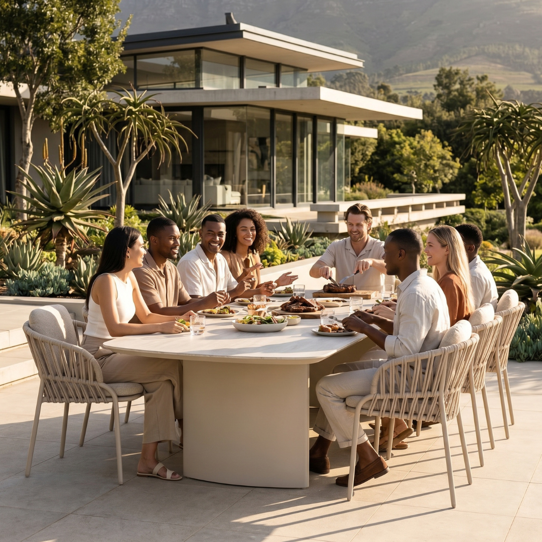 Set of 2: Noon Outdoor Dining Chairs - Mocha | PREORDER AUGUST