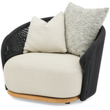 Wave 1-Seater Sofa Black