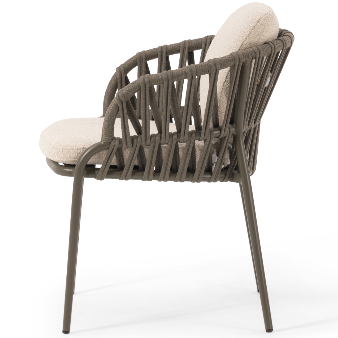 Set of 2: Noon Outdoor Dining Chairs - Olive | PREORDER AUGUST