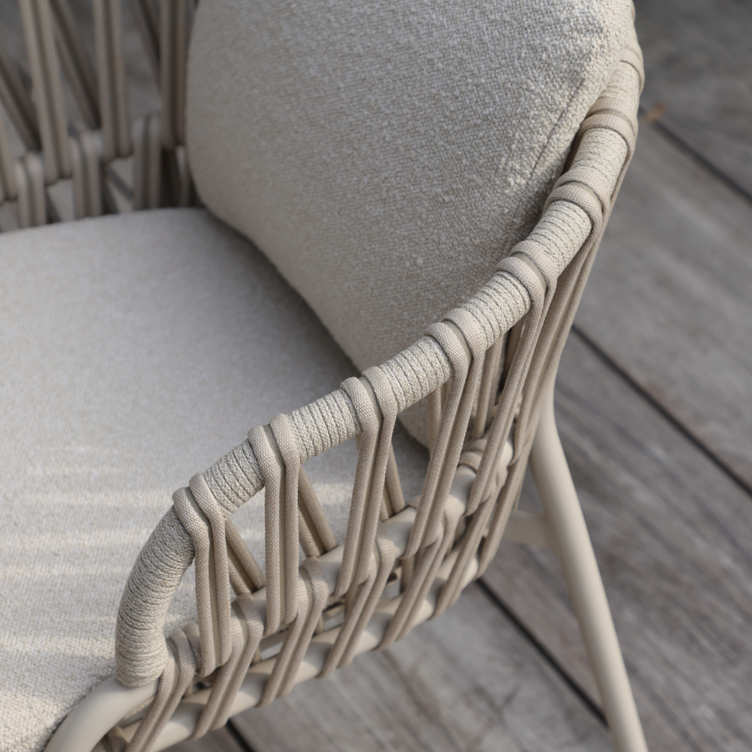 Set of 2: Noon Outdoor Dining Chairs - Mocha | PREORDER DECEMBER