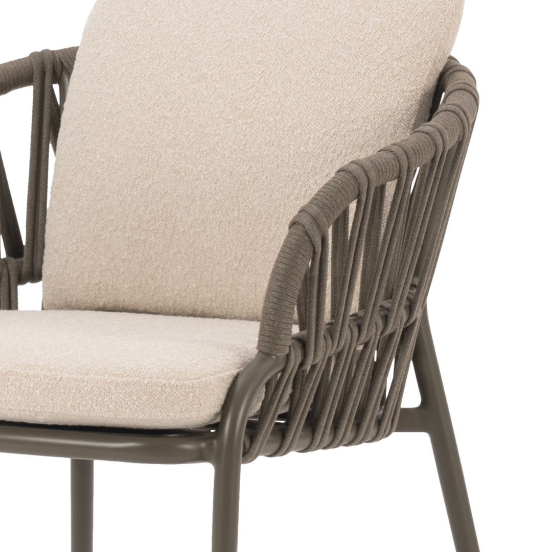 Set of 2: Noon Outdoor Dining Chairs - Olive | PREORDER AUGUST