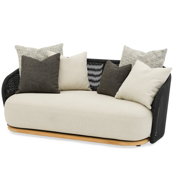 Wave 2-Seater Sofa Black