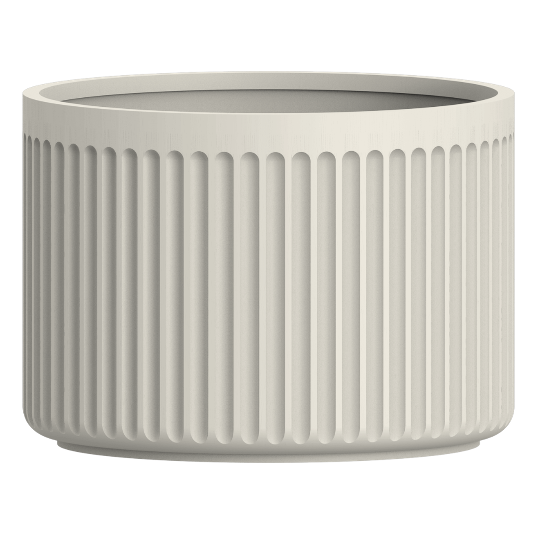 Doric Low Planter - Natural Linen | PREORDER AUGUST