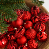 Tree Decorations : Red - 60 pieces