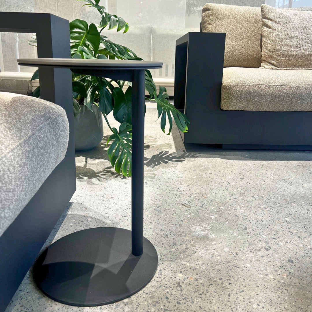 Butler Side Table Round - Charcoal | PREORDER AUGUST