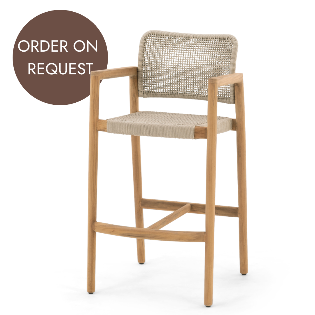Tolo Bar Stool - Teak | ON REQUEST