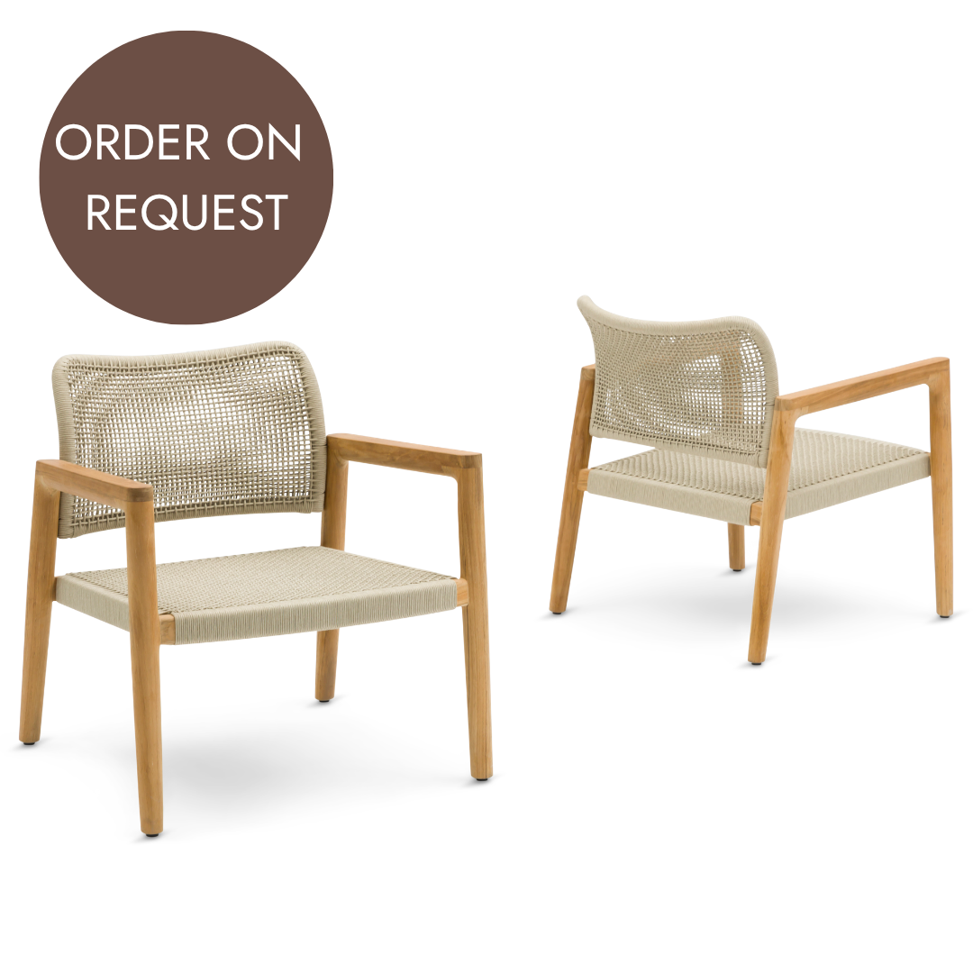 Set of 2: Tolo Lounge Chairs - Teak | ON REQUEST