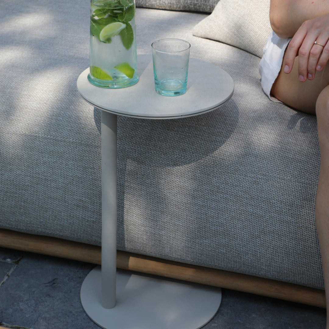 Butler Side Table Round Mocha | PREORDER AUGUST