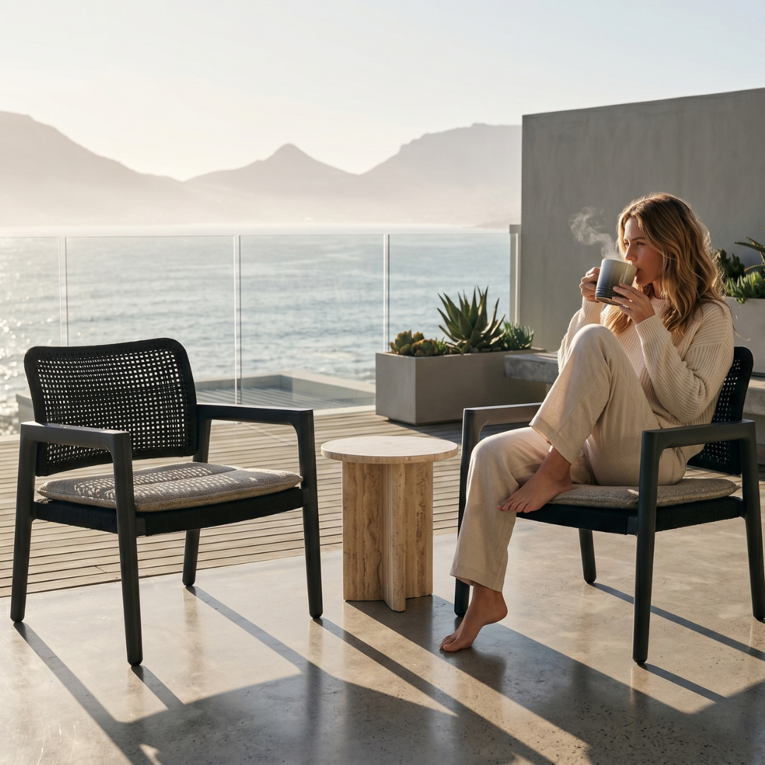 Set of 2: Tolo Lounge Chairs - Charcoal