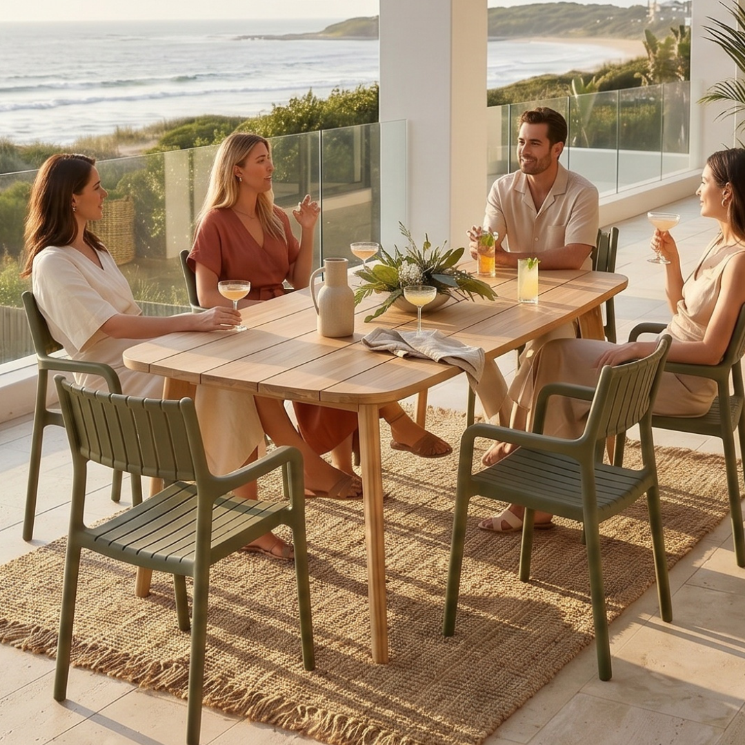 Rixos 2.2m Outdoor Dining Table - 6 seater