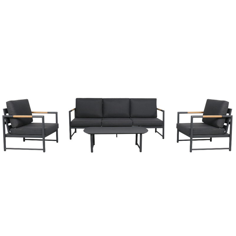 Faro Sofa Set Charcoal | PREORDER NOVEMBER