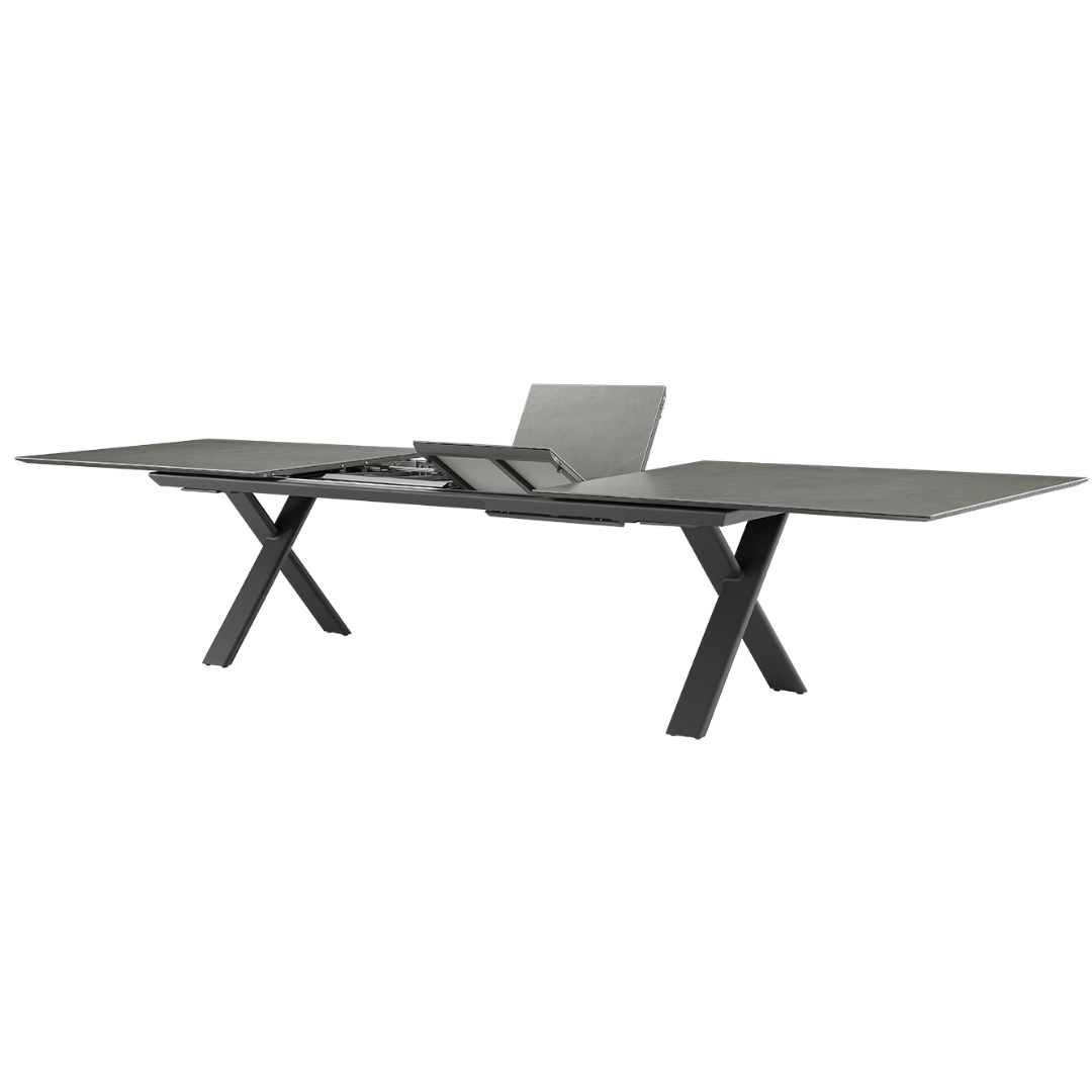 Albatross 4m Extendable Outdoor Dining Table - Charcoal