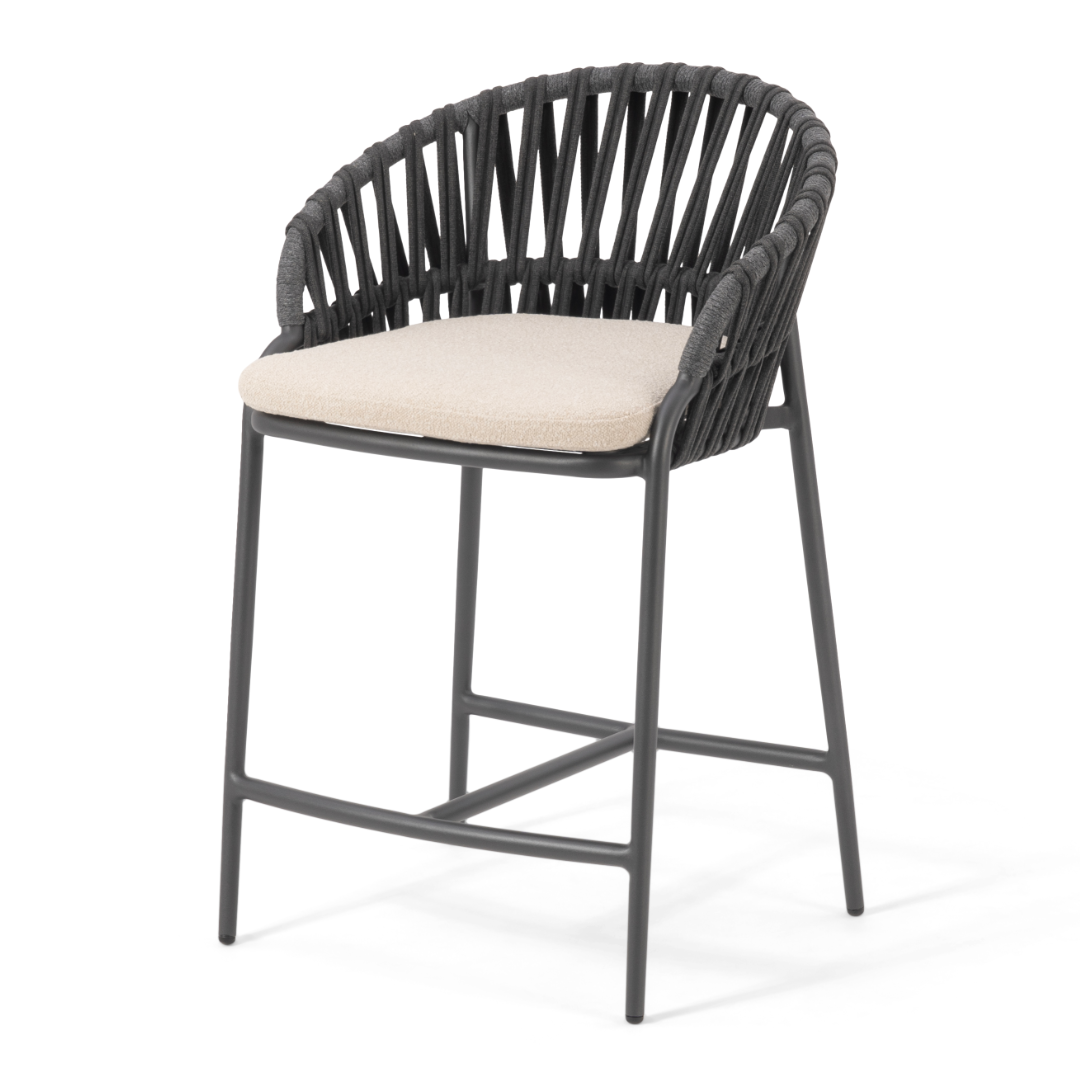Noon Outdoor Counter Stool - Charcoal | PREORDER DECEMBER