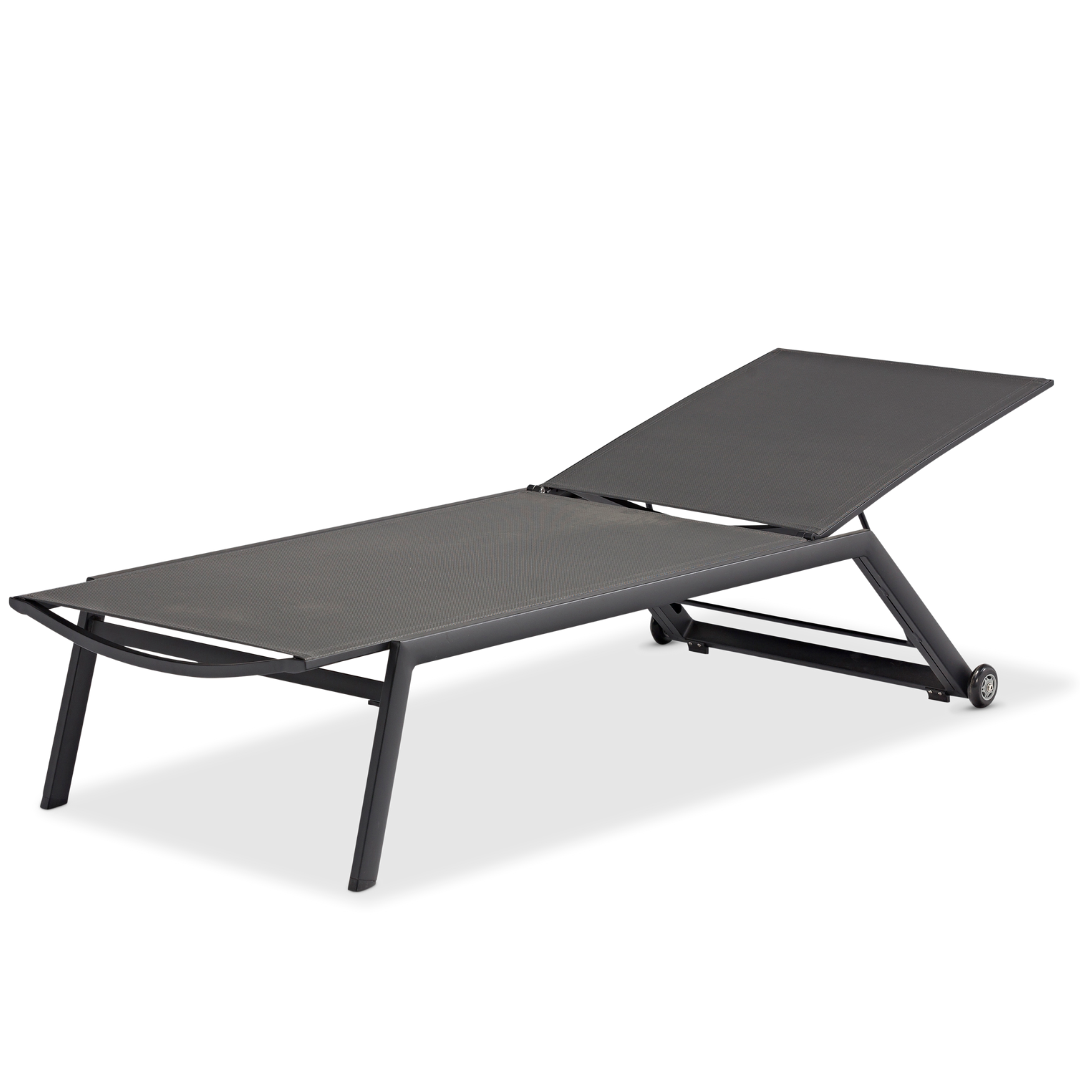 Cannes Sun Lounger - Charcoal
