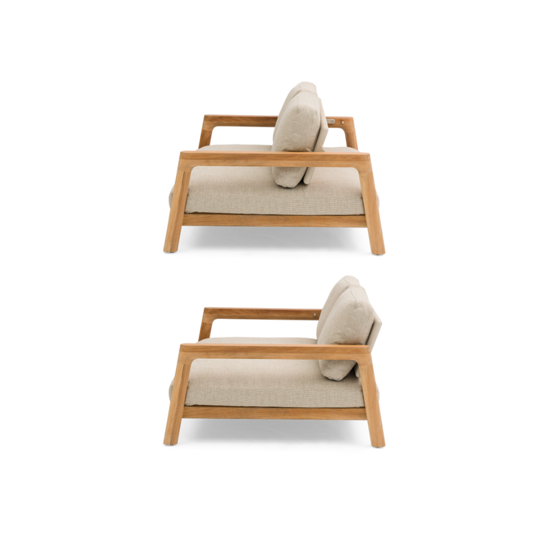 Tolo Teak 3-Seater Sofa