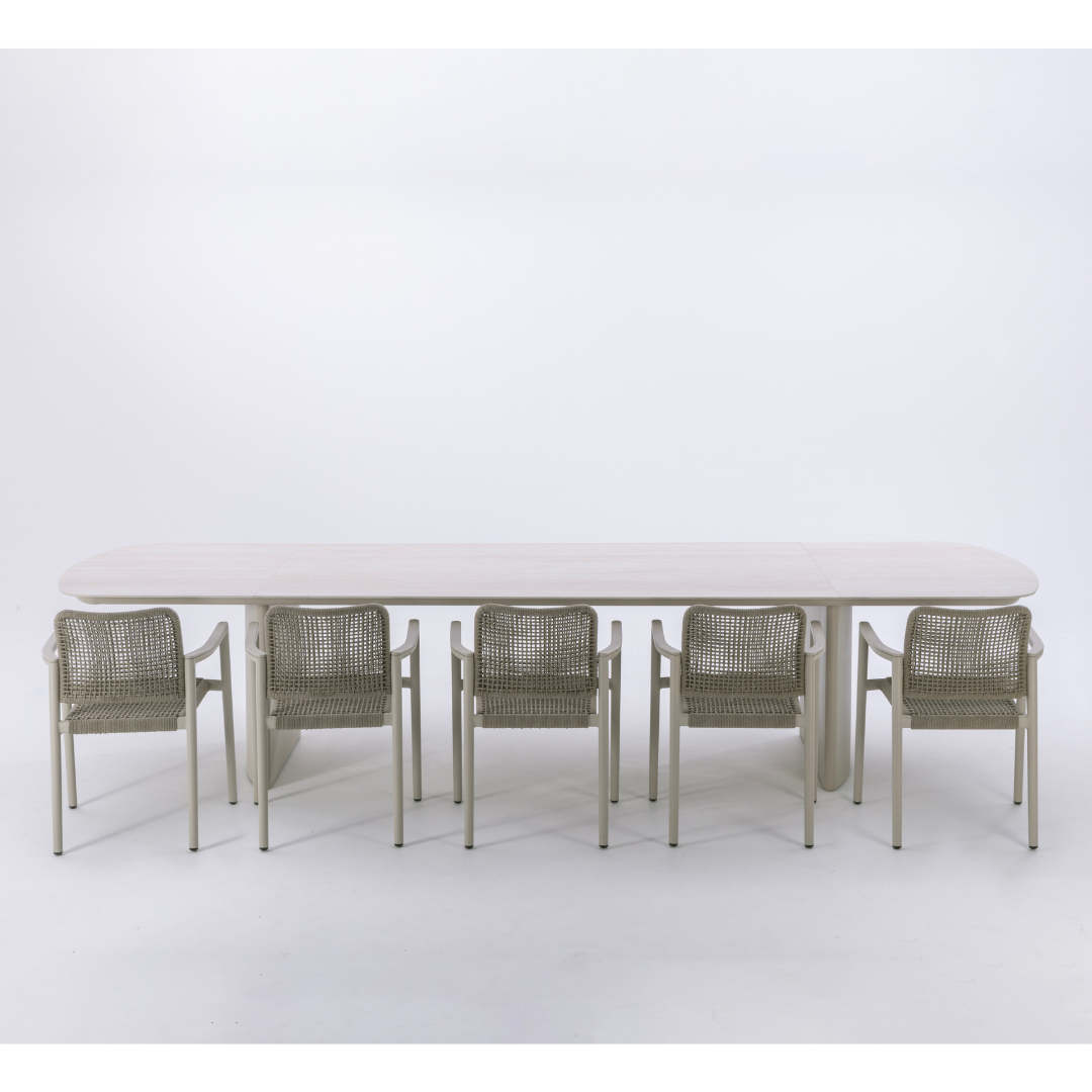 Horizon 3.6m Outdoor Dining Table - Mocha | PREORDER OCTOBER