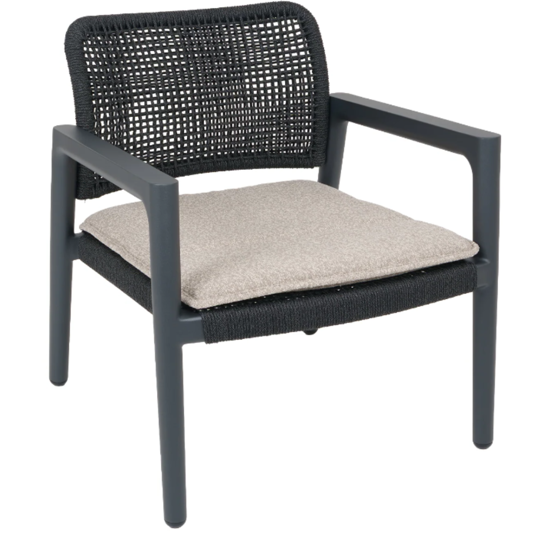 Set of 2: Tolo Lounge Chairs - Charcoal