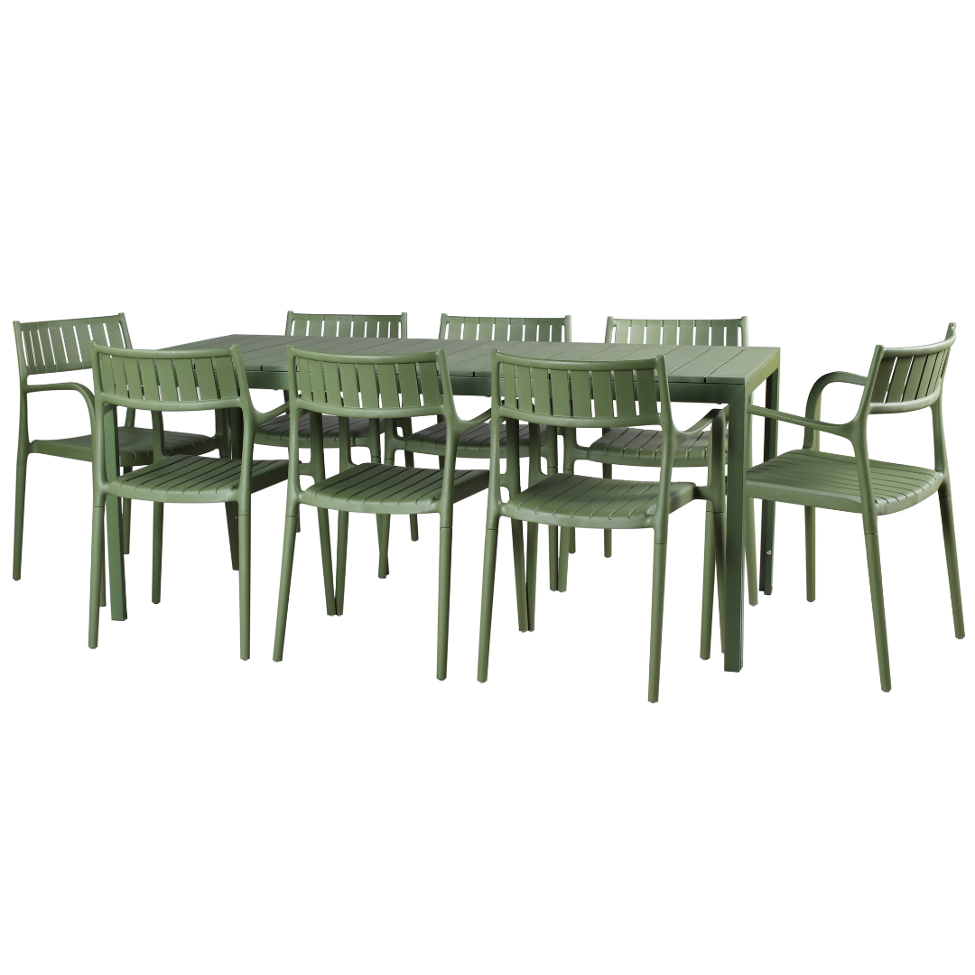 Crete 180cm Dining Table - Olive | PREORDER AUGUST