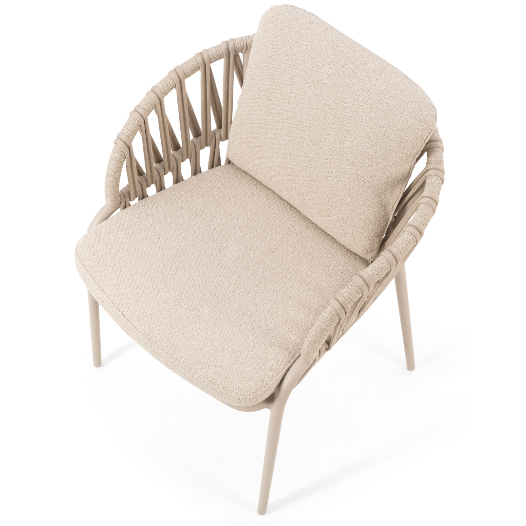 Set of 2: Noon Outdoor Dining Chairs - Mocha | PREORDER AUGUST