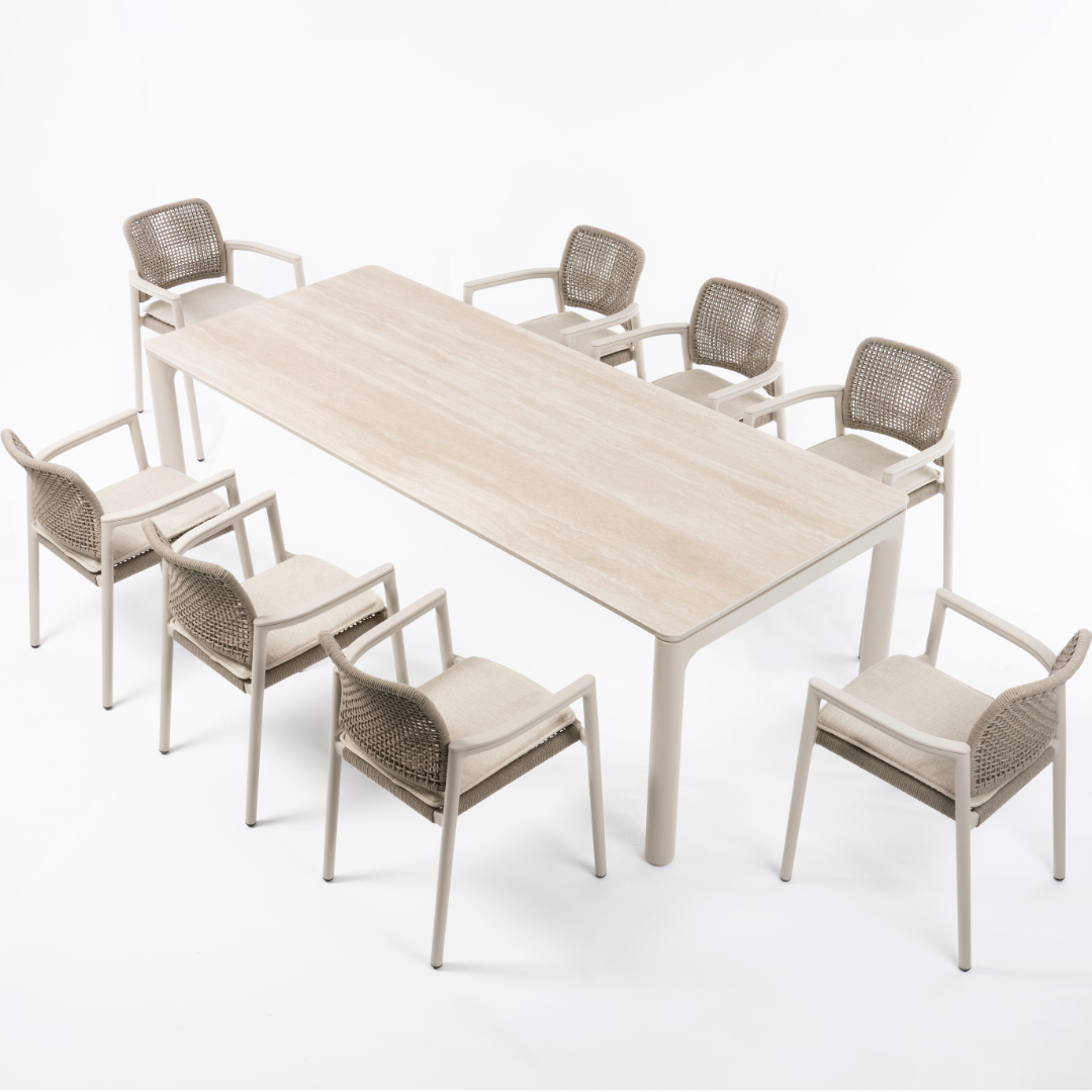 Tolo 8-Seater Dining Set - Mocha | PREORDER SEPTEMBER