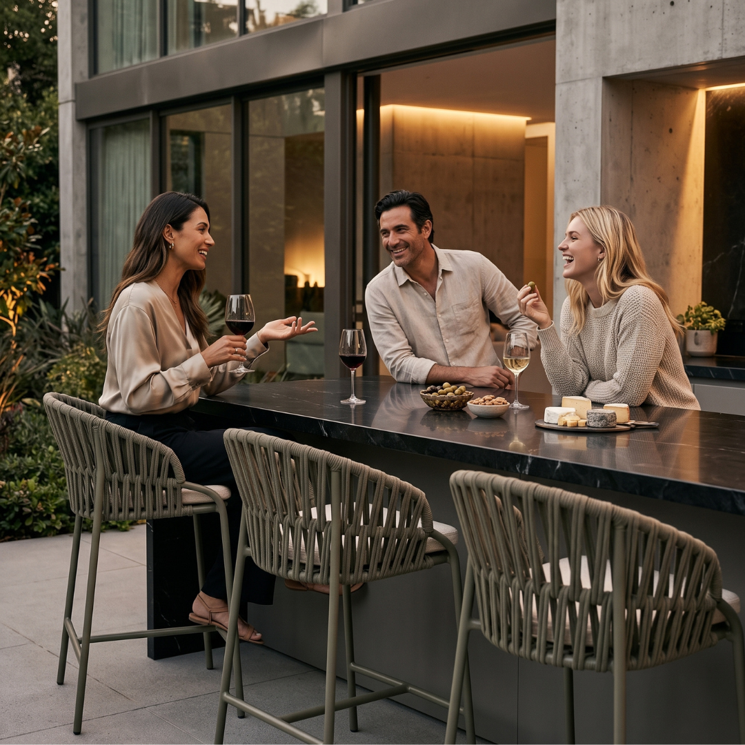 Noon Outdoor Counter Stool - Olive Green | PREORDER DECEMBER
