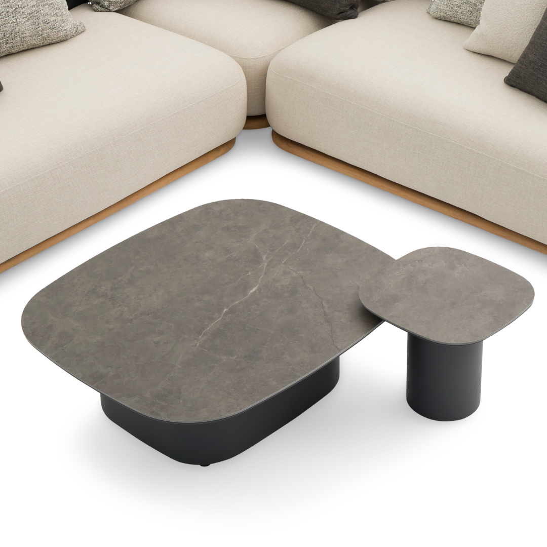 Wave 100cm Coffee Table - Charcoal | PREORDER AUGUST