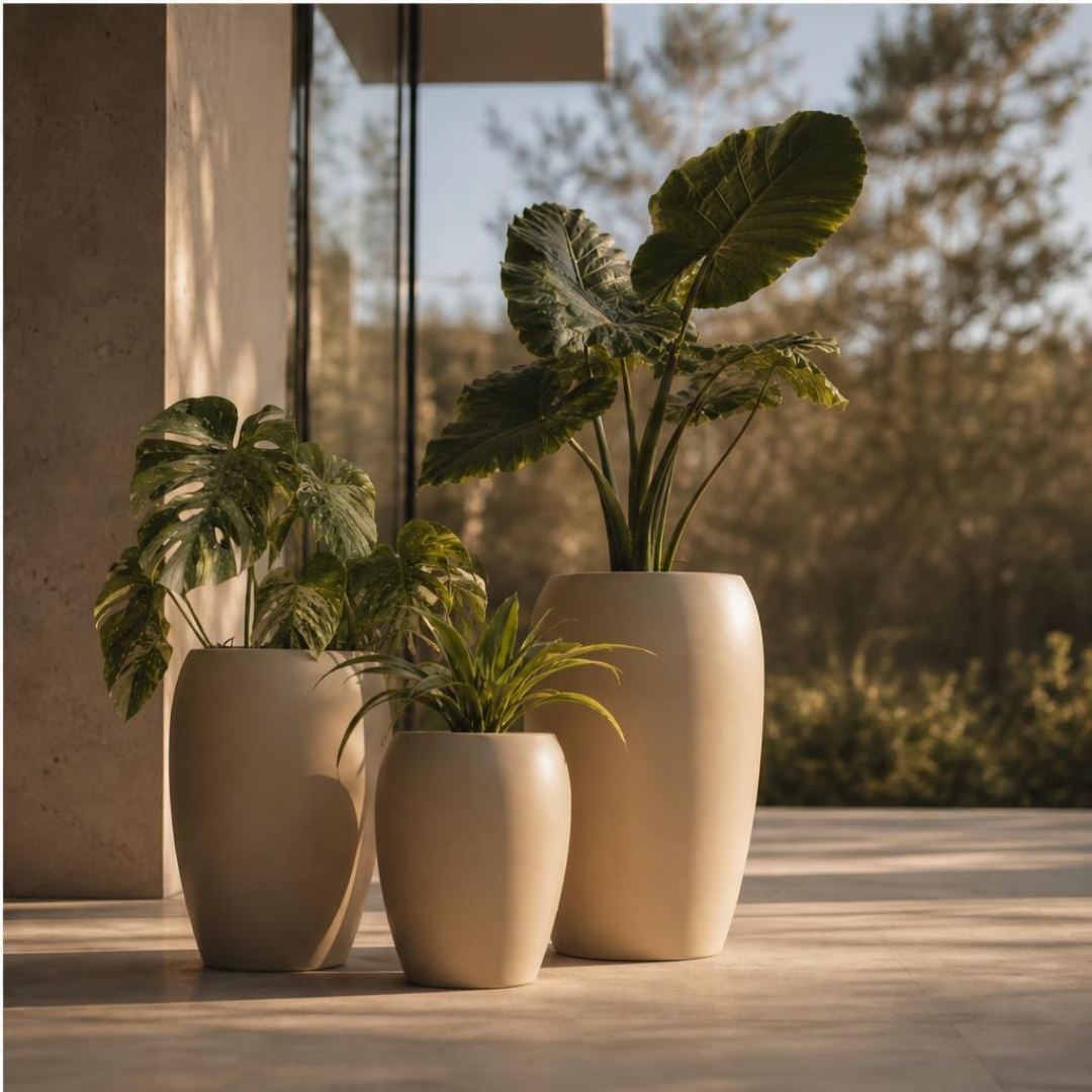 Calix Tall Planter - Natural White Pepper | PREORDER SEPTEMBER