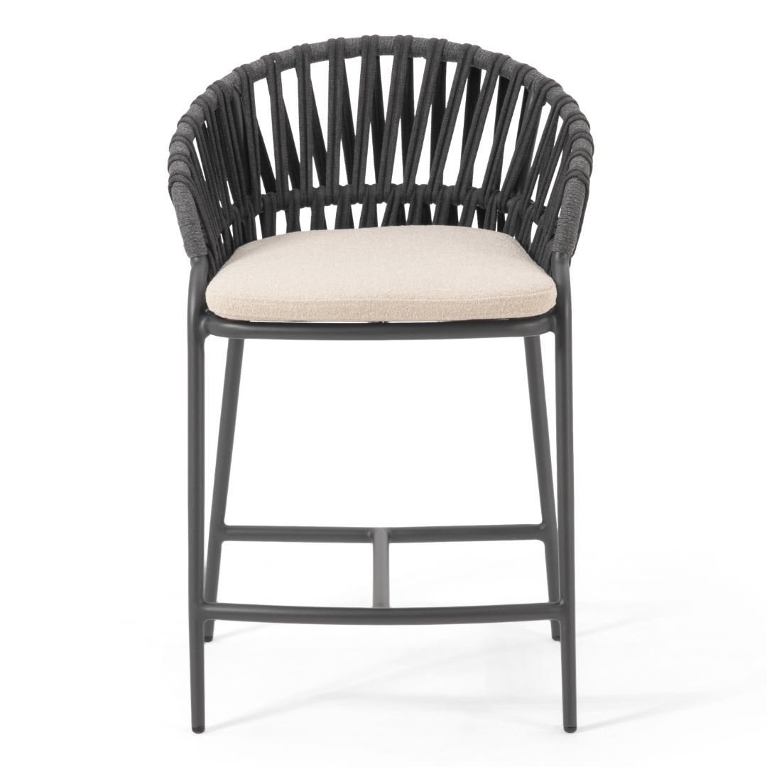 Noon Outdoor Counter Stool - Charcoal | PREORDER DECEMBER