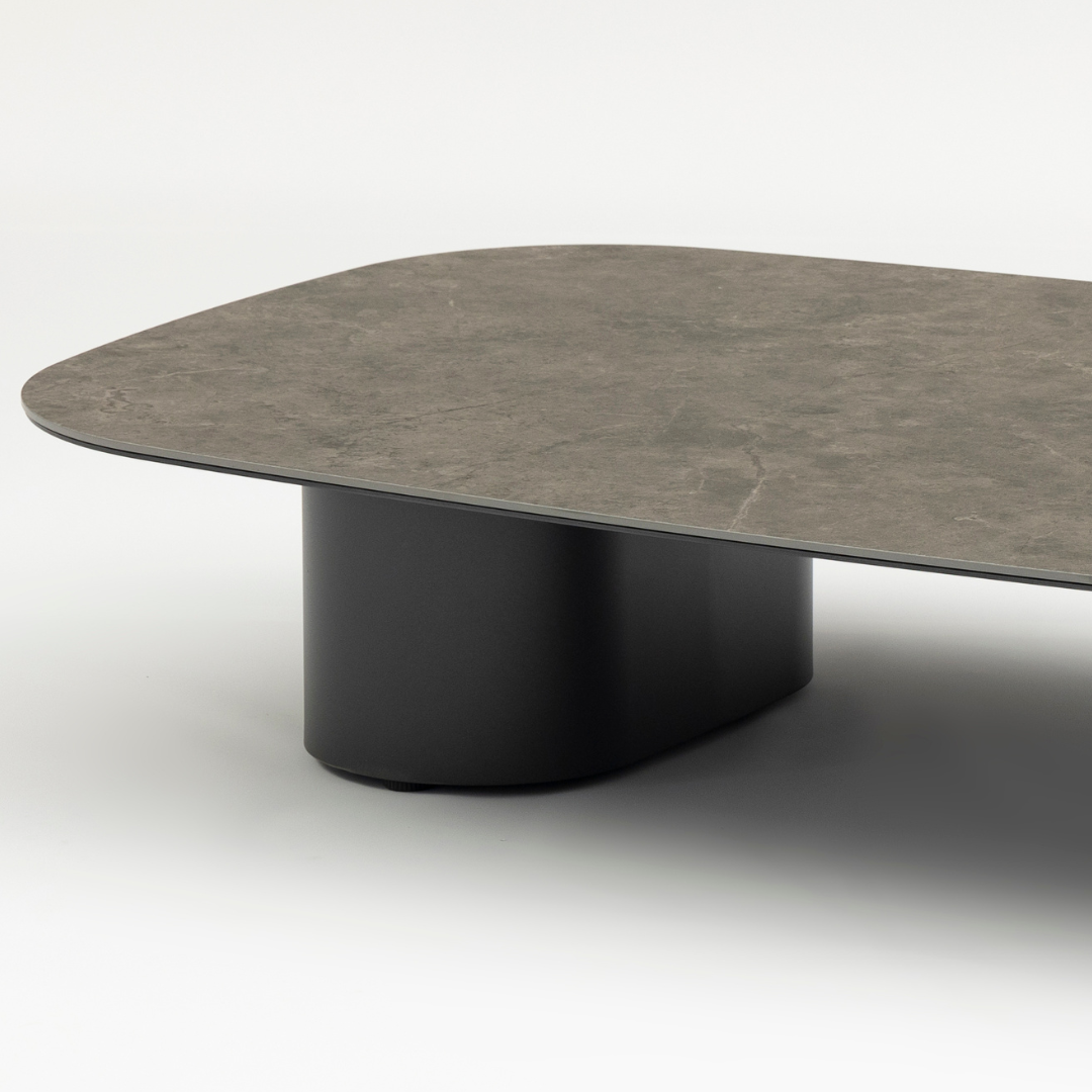 Wave 150cm Coffee Table - Charcoal | PREORDER AUGUST
