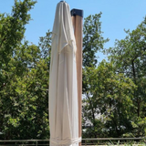 Antigua 3x4m Aluminium Umbrella - White