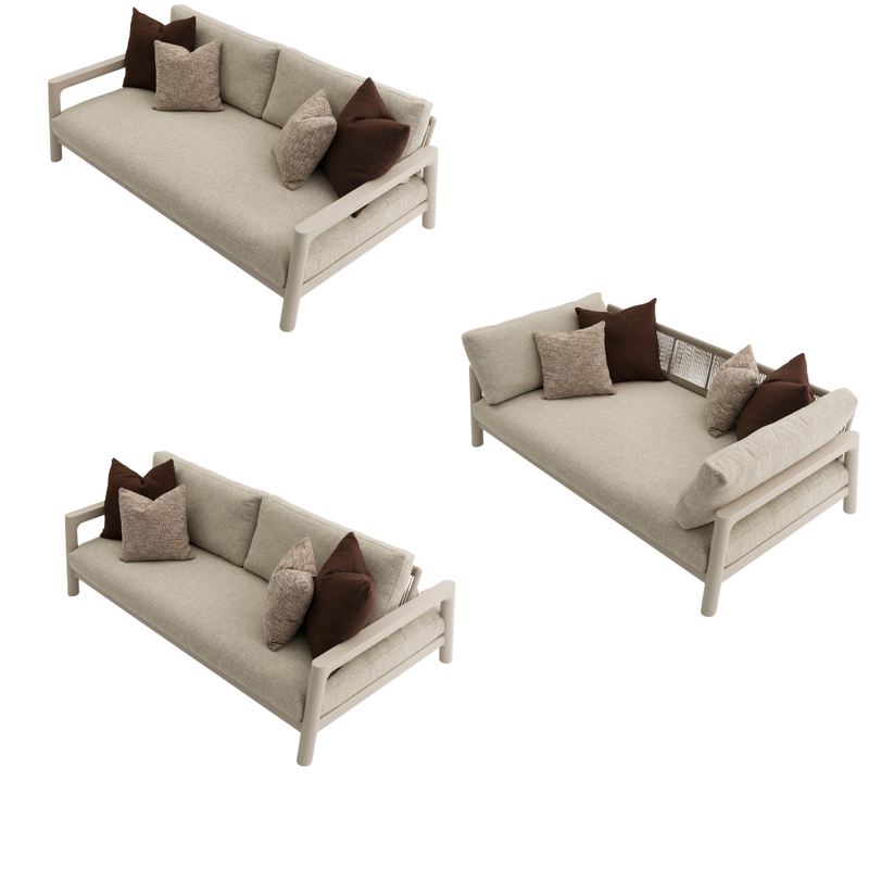 Tolo 3-Seater Sofa - Latte | PREORDER AUGUST