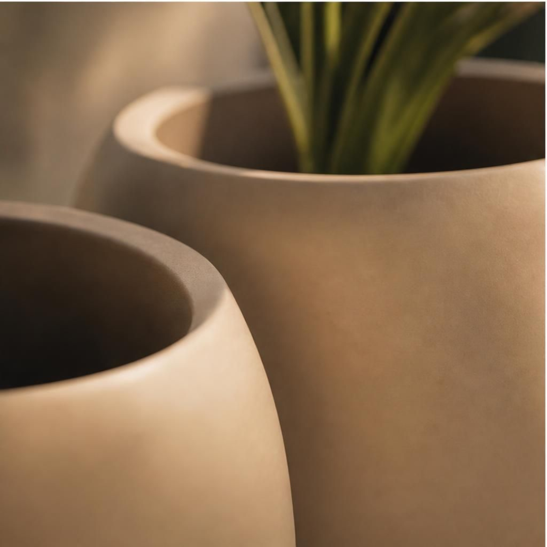 Calix Tall Planter - Natural White Pepper | PREORDER SEPTEMBER