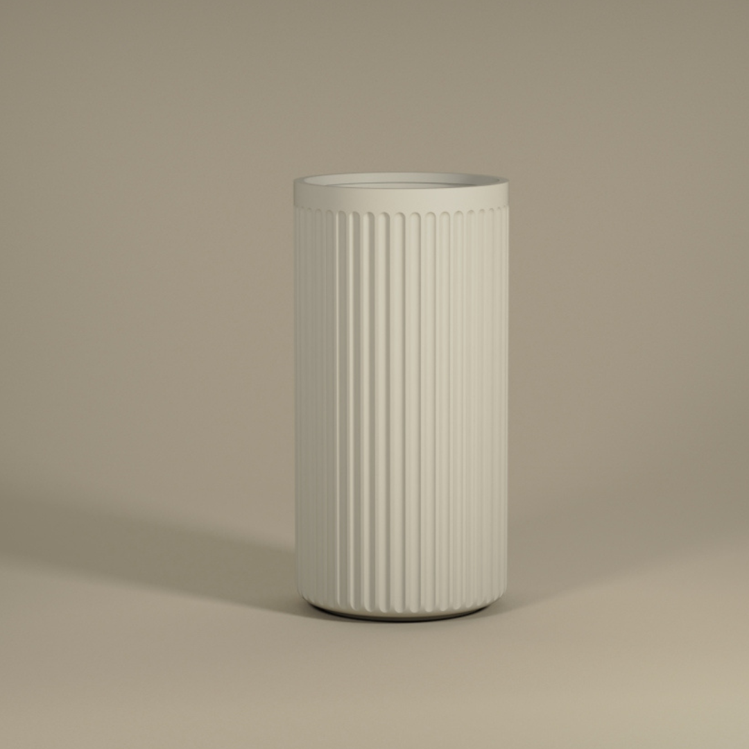 Doric Tall Planter - Natural Linen | PREORDER AUGUST