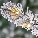 SNOWY OXFORD PINE: *PRELIT* 240CM CHRISTMAS TREE