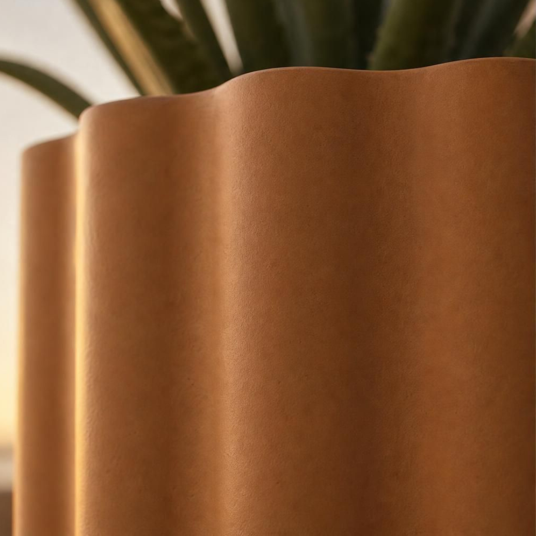Vattra Tall Planter - Natural Toasted Nut | PREORDER AUGUST