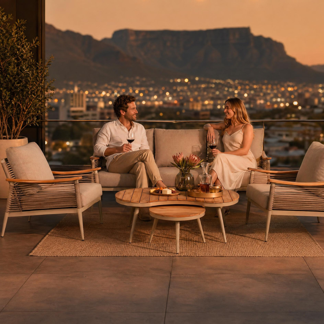 Outdoor lounge furniture for property developers creating premium residential developments in South Africa