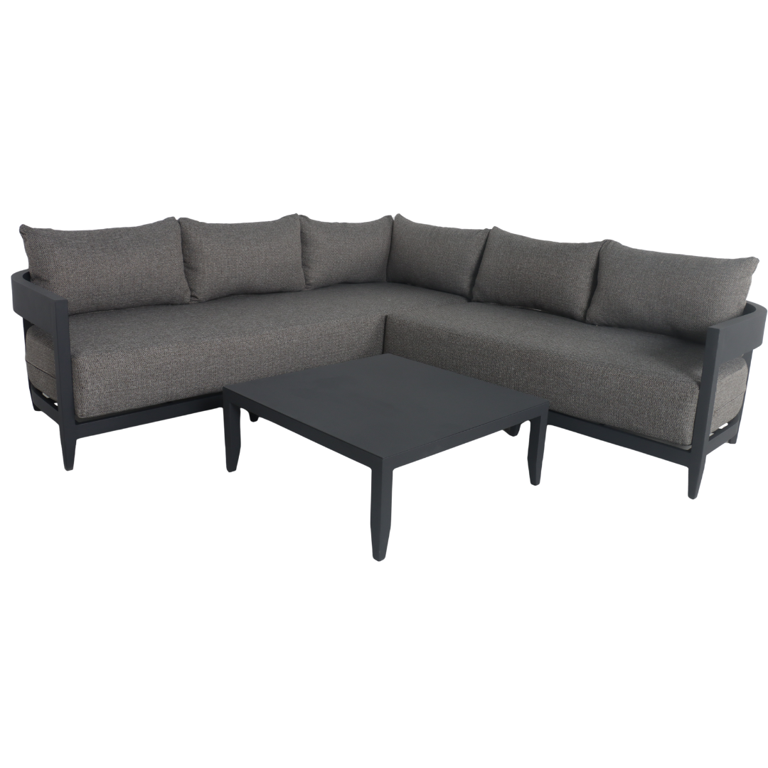 Porto Corner Sofa Set - Dark | PREORDER OCTOBER